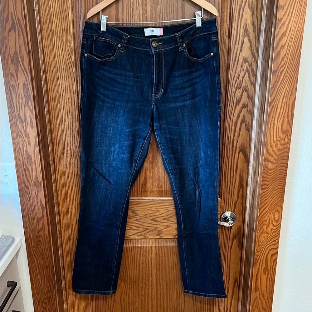 CAbi High Straight Dark Jeans